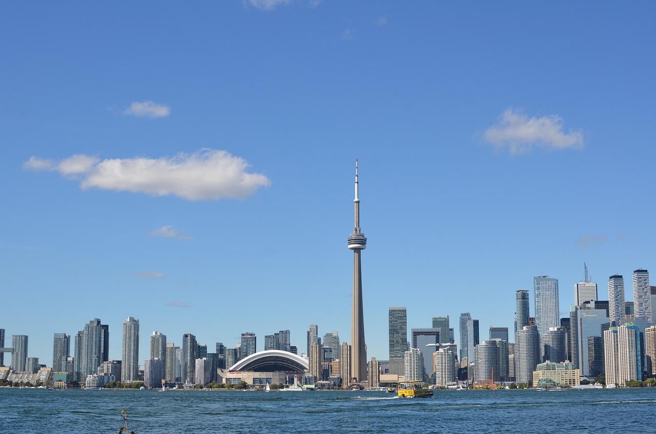 Stunning view of CN Tower from above